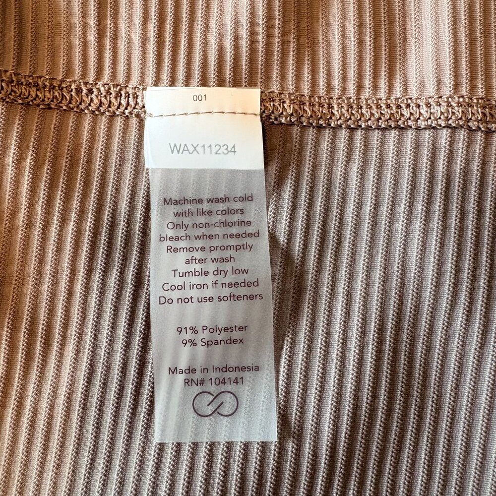 CALIA Wrap & Tie Ribbed Tank Top Women’s Medium Sandstone Tan EUC Yoga - Picture 6 of 6